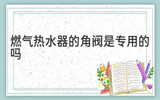 燃?xì)鉄崴鞯慕情y是專用的嗎