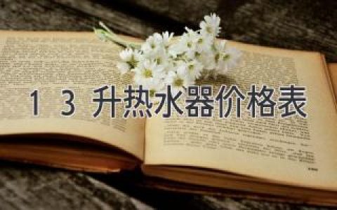 13升熱水器價(jià)格表：最新報價(jià)大全，助你高效選購