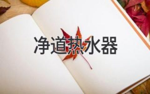 凈道熱水器：選購指南，讓您告別熱水煩惱