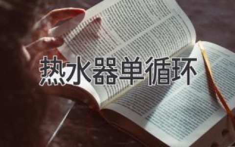 熱水器單循環(huán)：高效節(jié)能，還是效率低下？