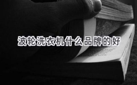 洗衣機哪個(gè)牌子值得信賴(lài)？波輪洗衣機選購指南