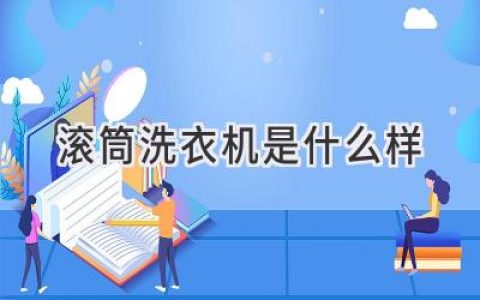 洗衣新寵：揭秘滾筒洗衣機背后的秘密