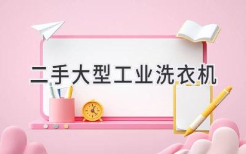 高性?xún)r(jià)比選擇：二手工業(yè)洗衣機如何助力企業(yè)洗衣需求