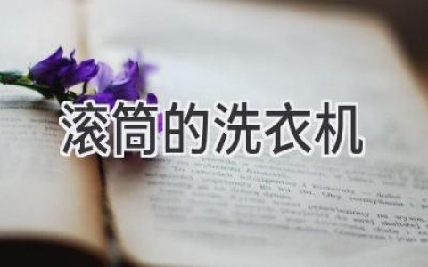 洗衣機中的“貴族”：揭秘滾筒洗衣機的優(yōu)勢與真相