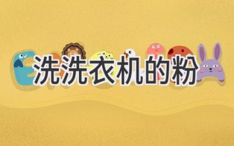 洗衣粉的選擇指南：告別衣物煩惱，輕松洗衣