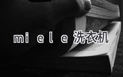 miele 洗衣機