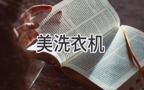 探索高效清潔的秘訣：美系洗衣機的卓越表現(xiàn)