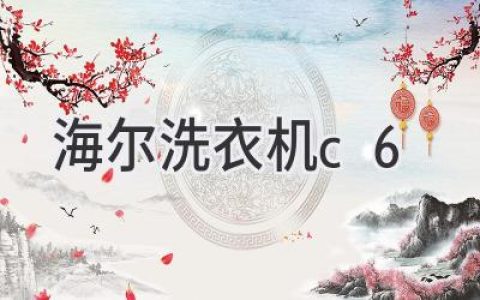 海爾洗衣機故障代碼C6：原因分析及解決方法