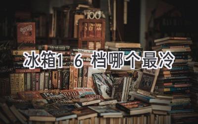 冰箱1-6檔哪個最冷