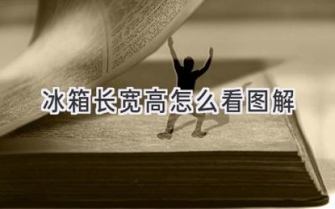 如何一眼識別冰箱尺寸：圖解指南