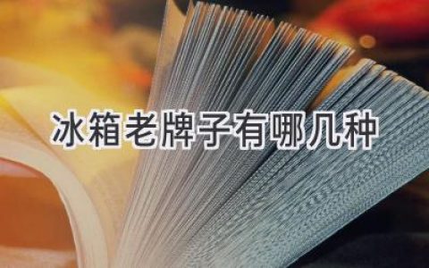 冰箱界的老將們：哪幾款值得信賴？