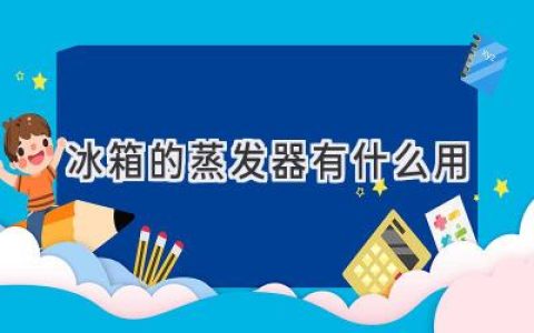 冰箱里的“冷氣源泉”：蒸發(fā)器的秘密