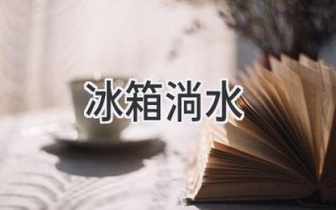 冰箱滴水不停？教你輕松解決煩惱！