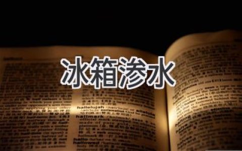 冰箱滴水不斷？教你快速排查問(wèn)題并輕松解決！