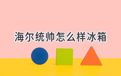 海爾統帥怎么樣冰箱