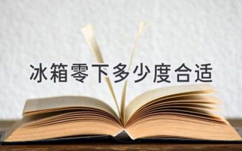 冰箱冷凍室溫度大揭秘：冷藏和冷凍，如何才能完美保存你的食物？