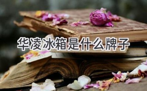 華凌冰箱，來(lái)自海爾的智慧之選