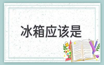 冰箱應該是