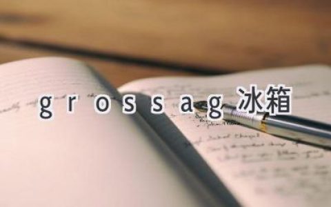 Grossag 冰箱：智能家居的完美伴侶