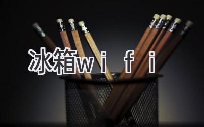 冰箱wifi