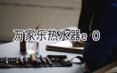 萬家樂熱水器故障代碼E0：快速排查與解決方法