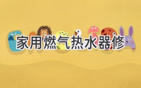 家用燃?xì)鉄崴鞴收显\斷與維修指南：省錢(qián)又省心！