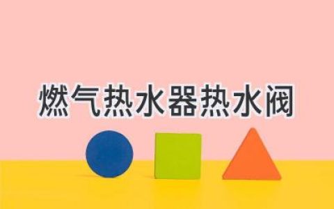 燃?xì)鉄崴魃系哪莻€(gè)閥門，到底該怎么用？