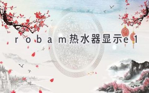 羅巴（Robam）熱水器顯示E1：故障原因及解決方法