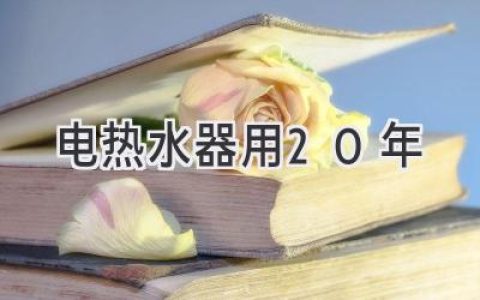 電熱水器：延長(zhǎng)使用壽命，20年不是夢(mèng)！